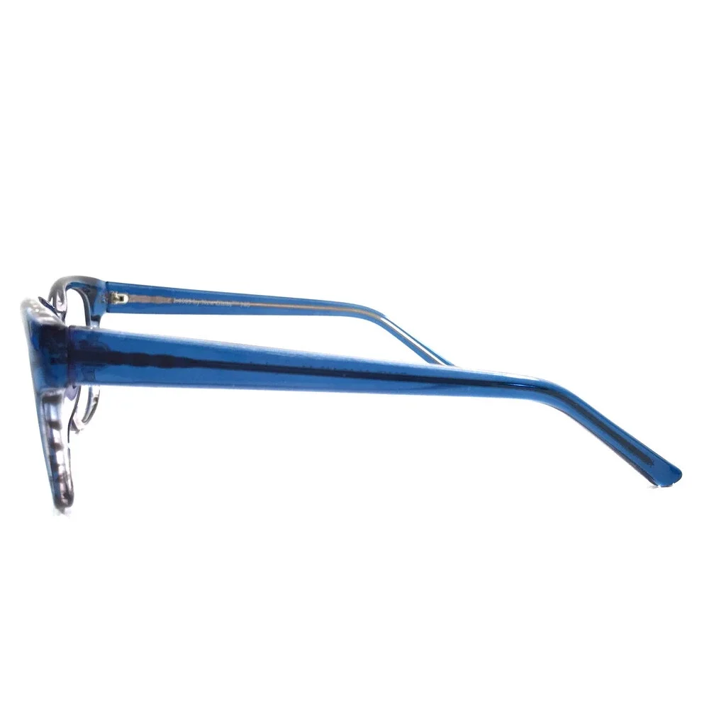 New Globe Eyeglasses Frames L4083 BLUE Transparent Cat Eye Full Rim 54-15-140